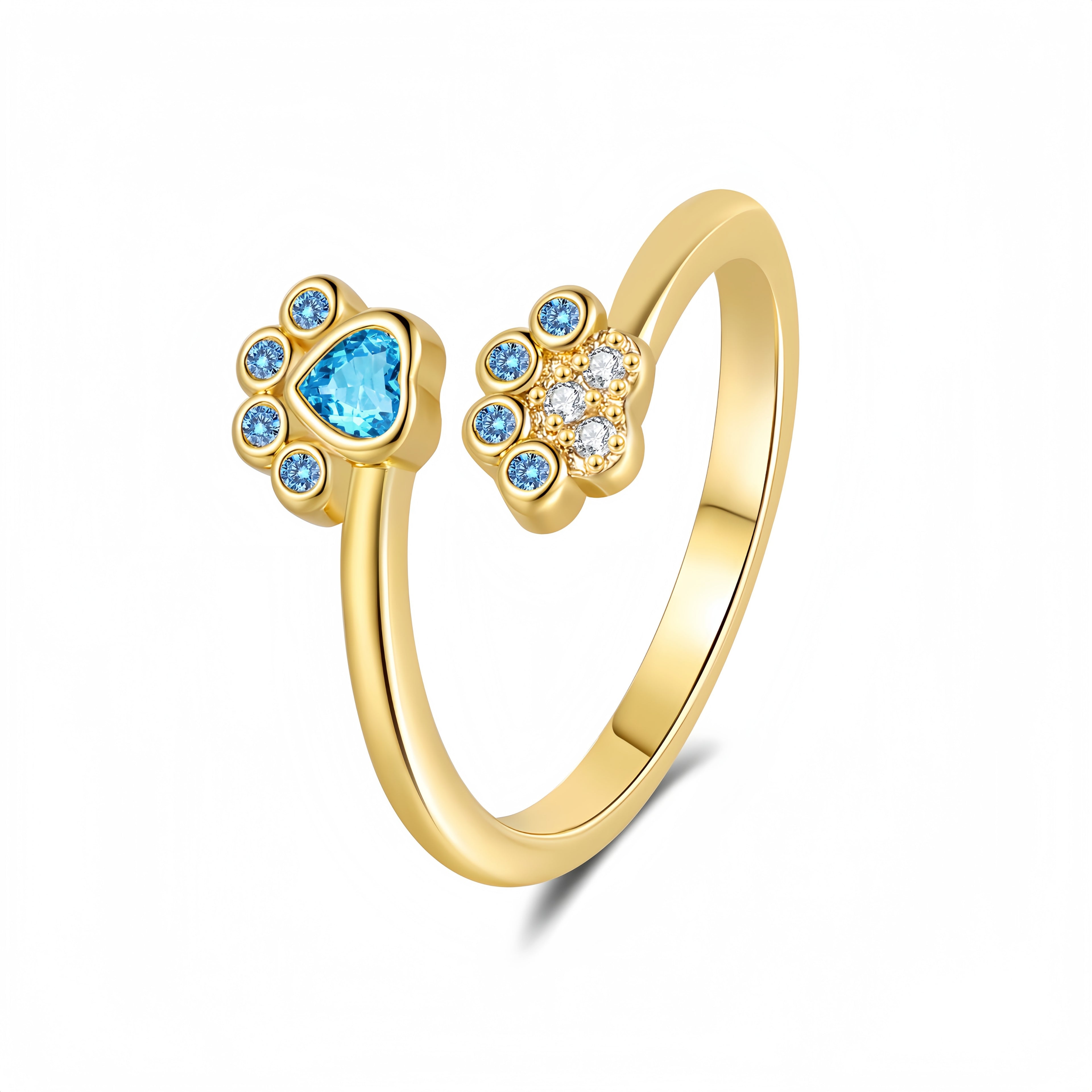 Heart Paw Echo · Open Ring