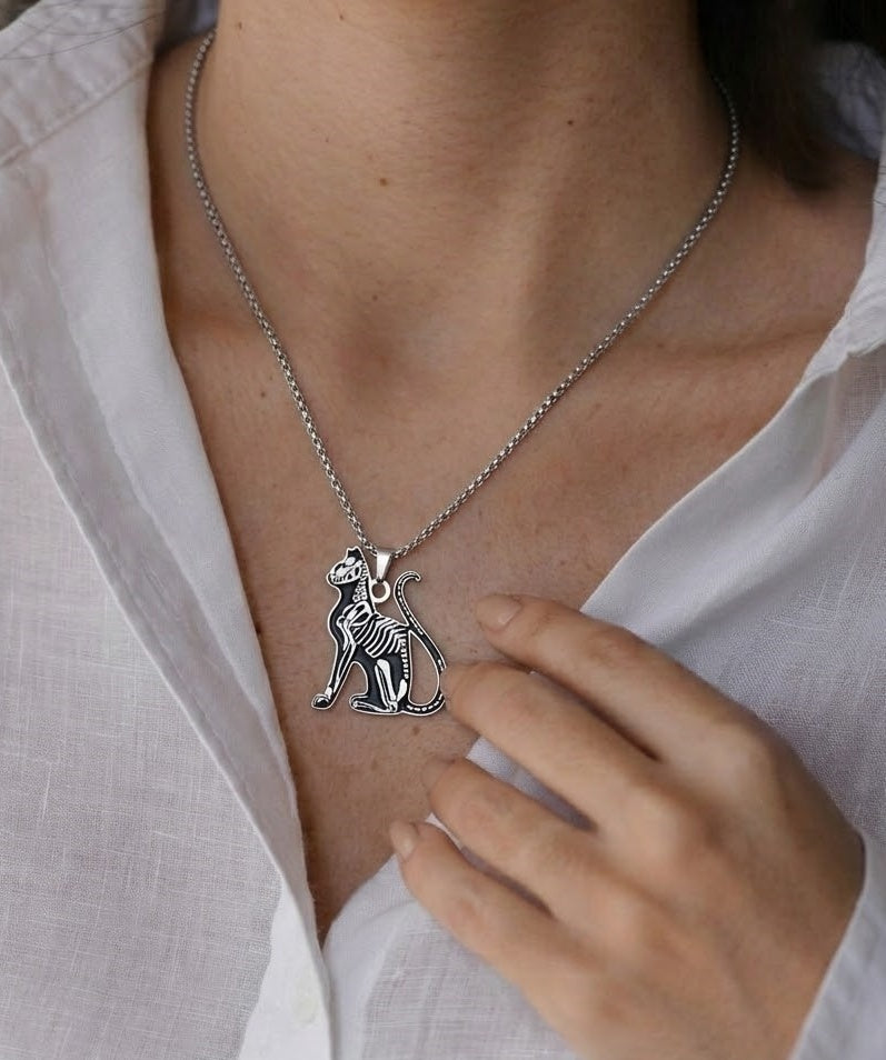 Ink Cat Necklace