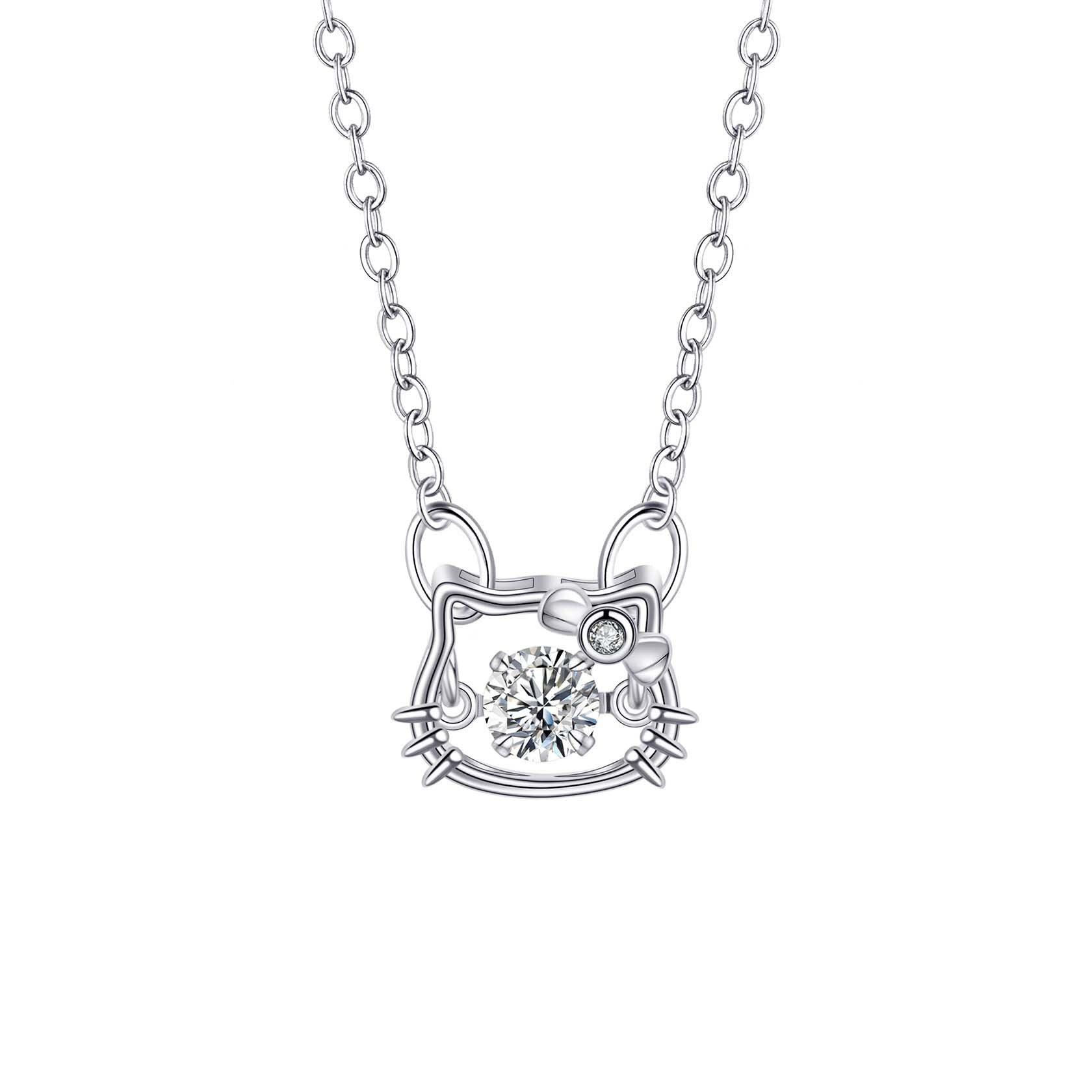 Lumi Cat Diamond Necklace