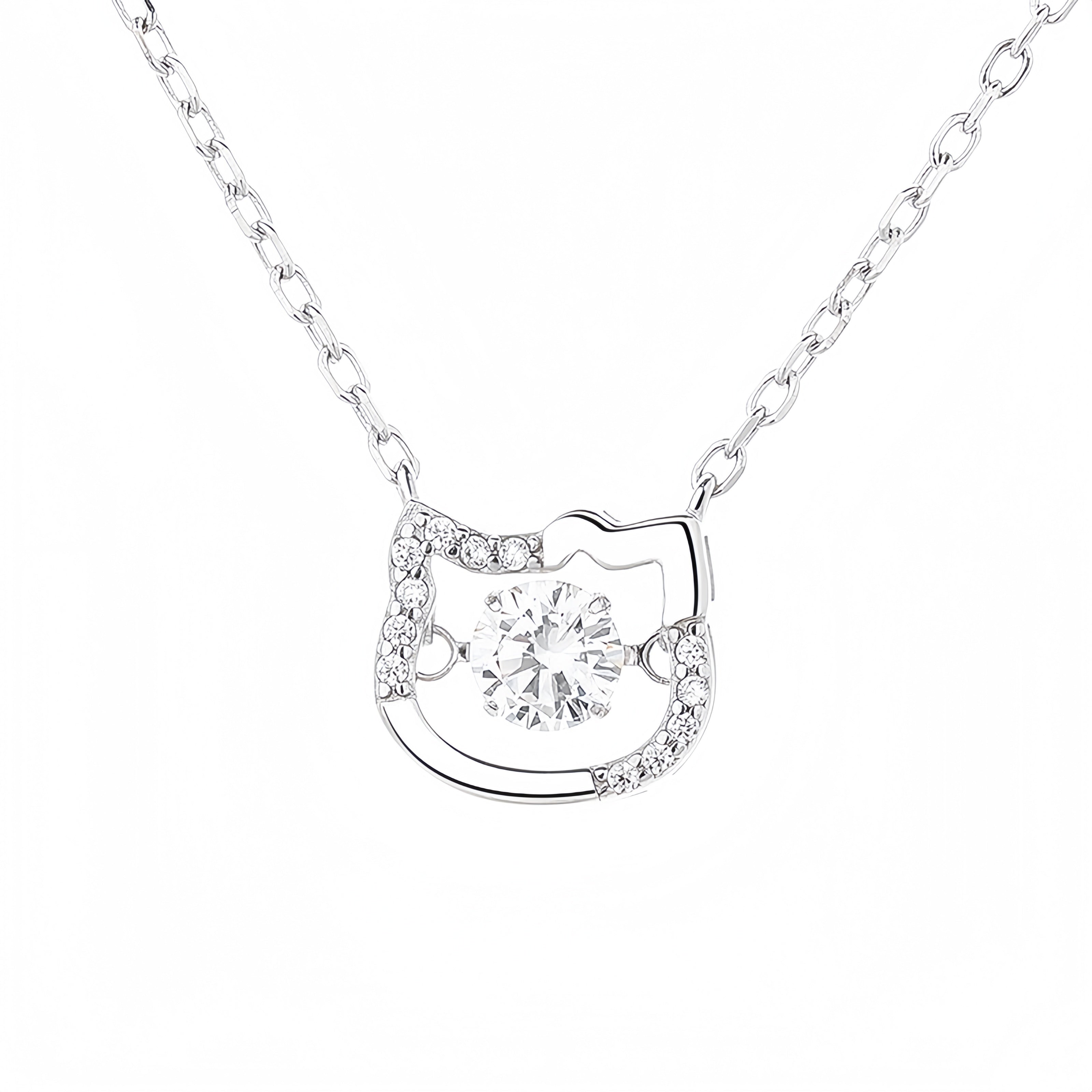 Whisper Cat Sparkle Necklace